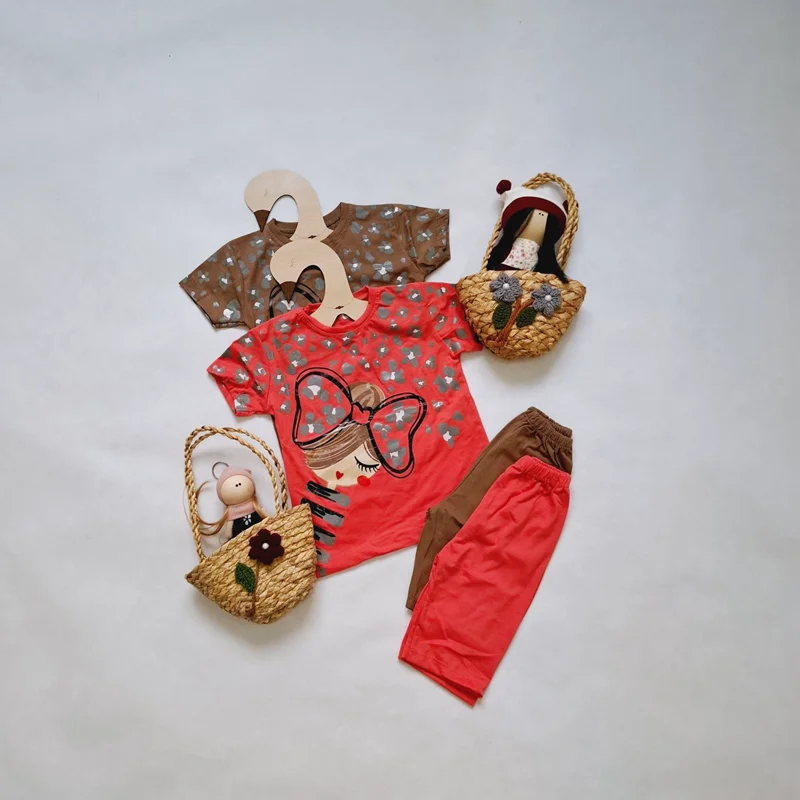 تیشرت و شلوارک پاپیونی