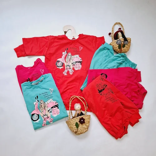 بلوز و شلوار قواره دار دخترانه be happy